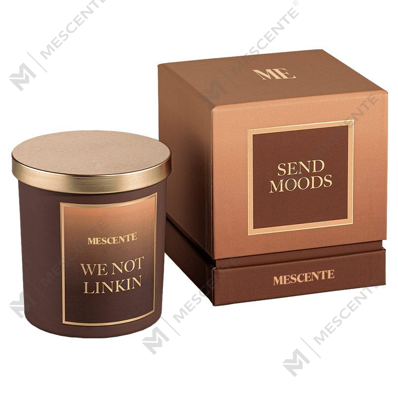 M&Scent Vente en gros nouveaux modèles luxueux, bougies parfumées à la cire de soja, marque privée personnalisée, pots en cristal de Noël avec couvercle