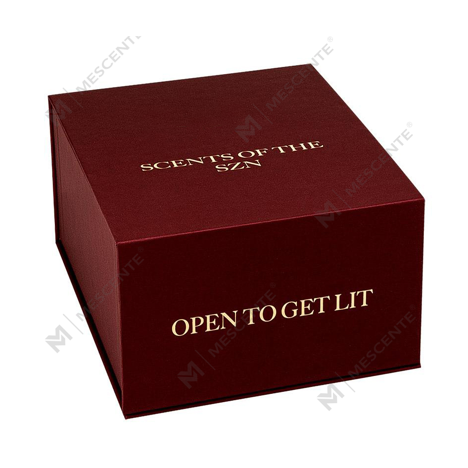 Coffret cadeau de 4 bougies parfumées aromatiques de luxe de marque privée M&Scent pour la décoration intérieure