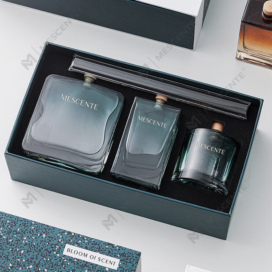 Diffuseur d’intérieur à roseaux 3 en 1 marron, style nordique, forme cœur et triangle, parfum vanille, design anti-enfant