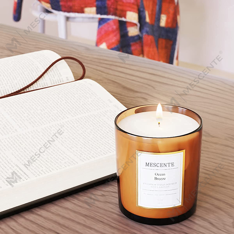 Coffret cadeau de bougies parfumées en cire de soja personnalisées de luxe de marque privée M&Scent en gros