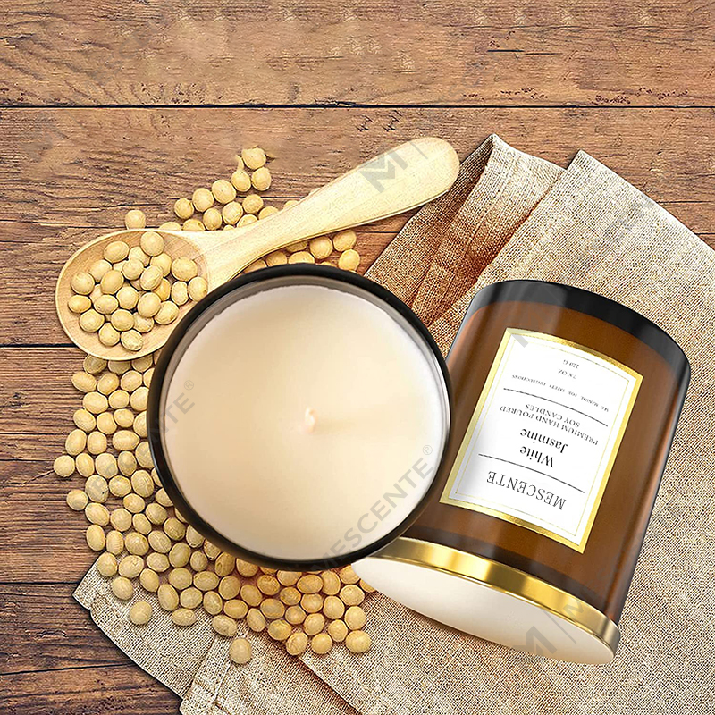 Coffret cadeau de bougies parfumées en cire de soja personnalisées de luxe de marque privée M&Scent en gros