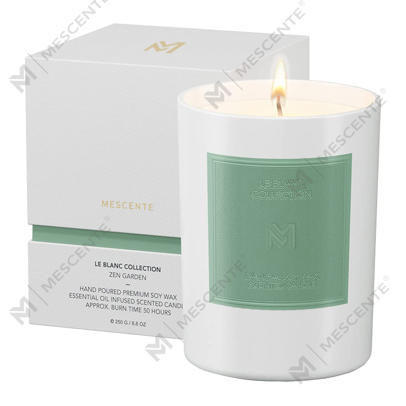 Ensembles de bougies de cire de soja d'aromathérapie de Noël en pot de verre noir de luxe personnalisé M&Scent en gros