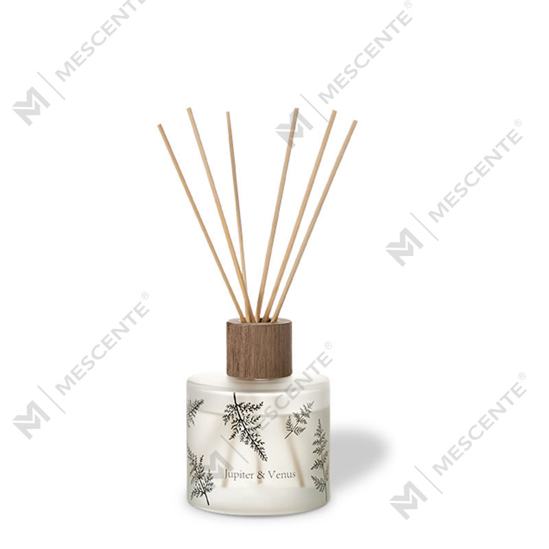M&Scent Vente en gros de diffuseur à roseaux luxueux personnalisé, verre ambre décoratif transparent unique, sans flamme, parfum floral