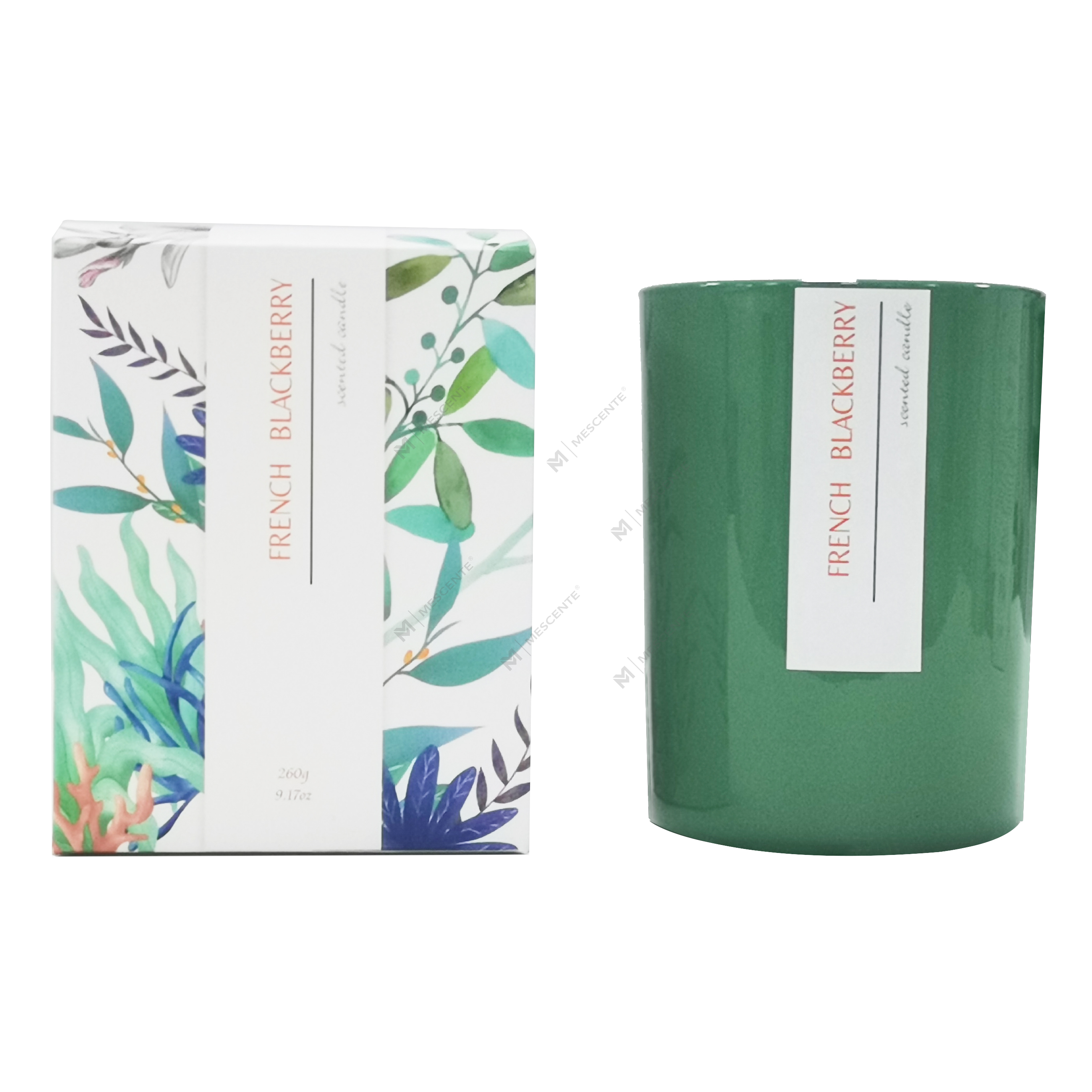 Bougies chauffe-bougies en noix de coco personnalisées de marque privée M&Scent, bougies parfumées en palmier avec logo