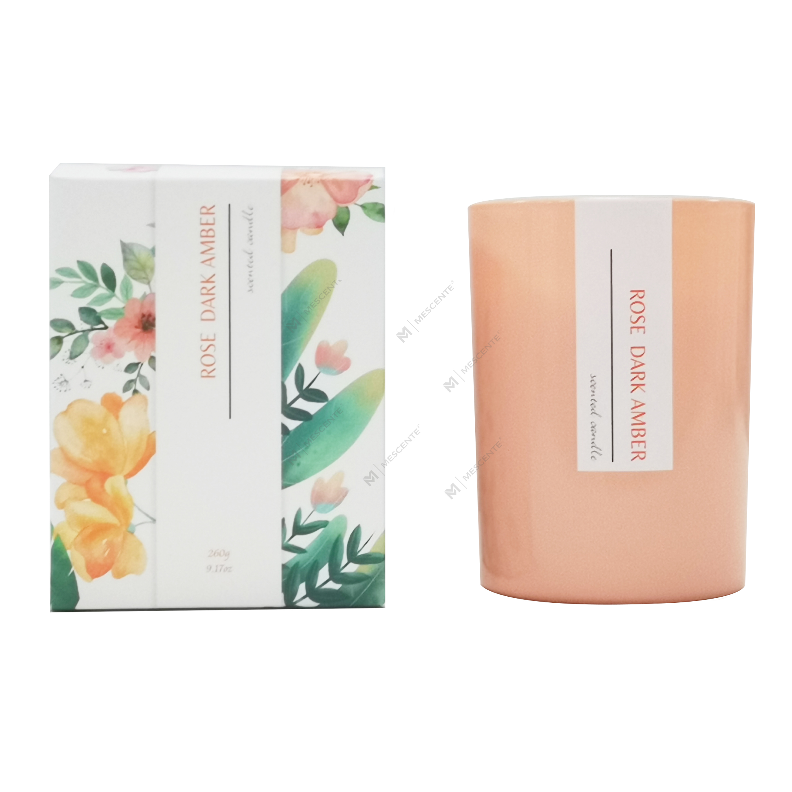 Bougies chauffe-bougies en noix de coco personnalisées de marque privée M&Scent, bougies parfumées en palmier avec logo