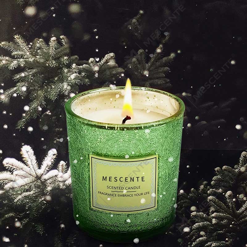 Fabricants personnalisés en gros Emballage cadeau de décoration intérieure de luxe Pot de couleur Bougie parfumée à la cire avec fleurs séchées