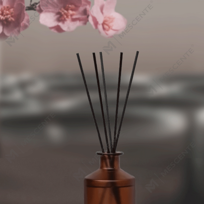 M&Scent Diffuseur à roseaux luxueux personnalisé pour la maison, bouteille en verre dépoli, huile essentielle