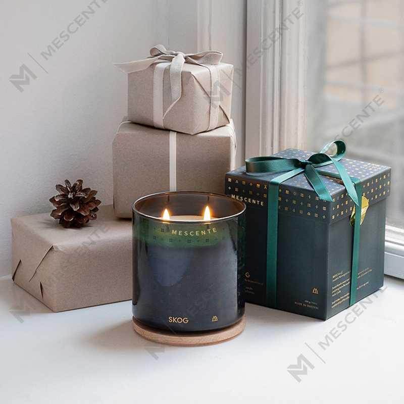 M&Scent Luxury Custom Handmade Christmas Decorative Scented Soy Wax Candles with Gift Box