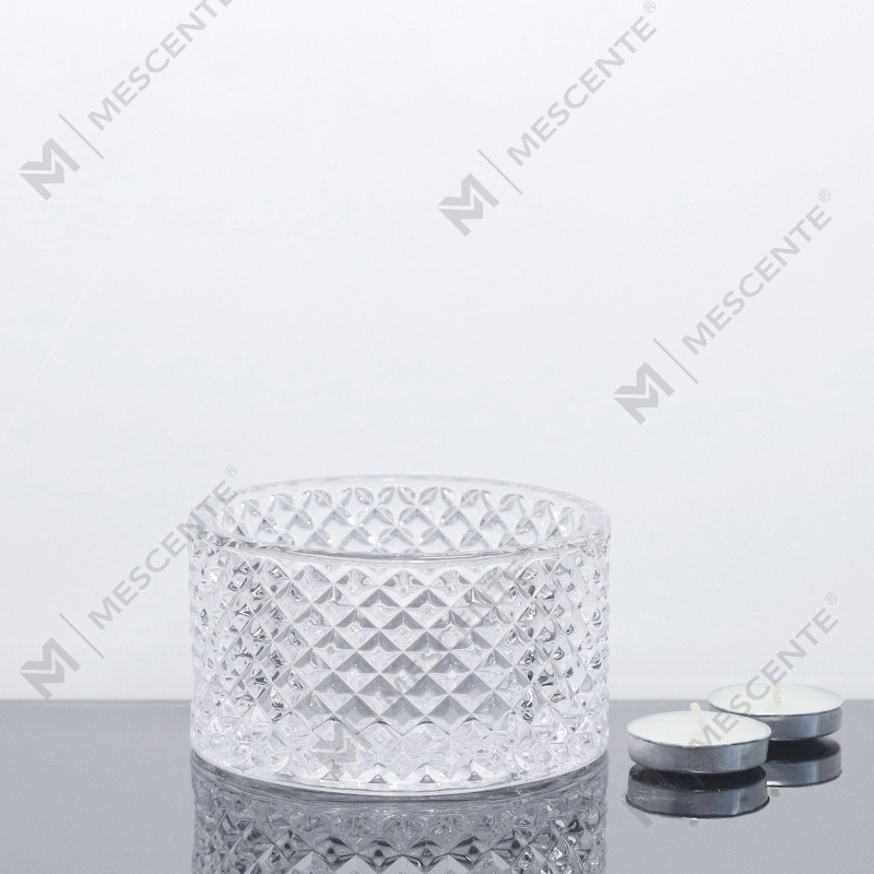 Grand pot à bougies rose M&Scent à 3 mèches avec couvercles en vrac, pot à bougies en céramique pour la fabrication de bougies