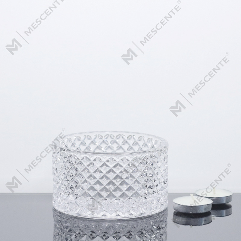 Grand pot à bougies rose M&Scent à 3 mèches avec couvercles en vrac, pot à bougies en céramique pour la fabrication de bougies