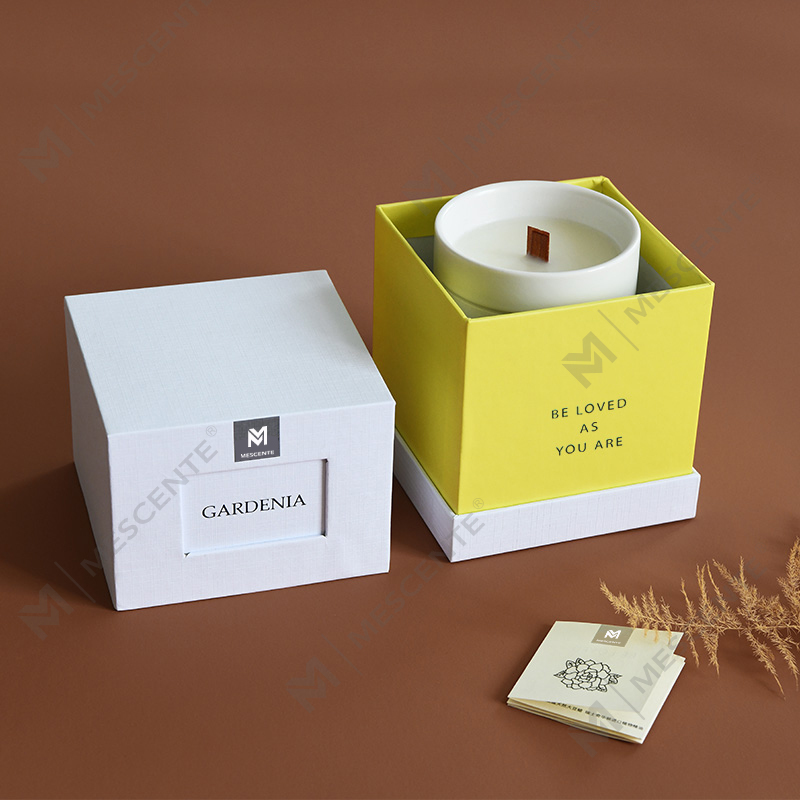 Bougies parfumées en verre de luxe personnalisées en gros M&Scent pour la maison, bougies parfumées en cire de soja 