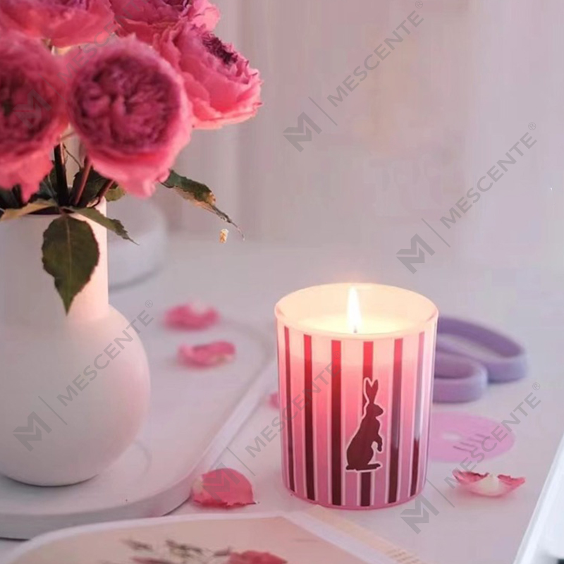 Bougies parfumées en verre de luxe personnalisées en gros M&Scent pour la maison, bougies parfumées en cire de soja