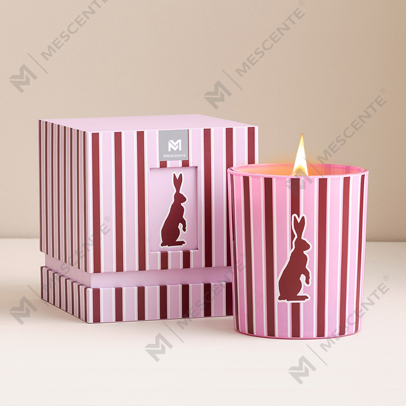 Bougies parfumées en verre de luxe personnalisées en gros M&Scent pour la maison, bougies parfumées en cire de soja