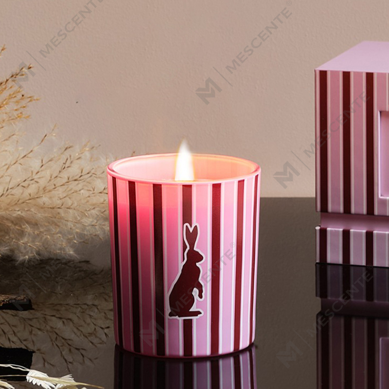 Bougies parfumées en verre de luxe personnalisées en gros M&Scent pour la maison, bougies parfumées en cire de soja