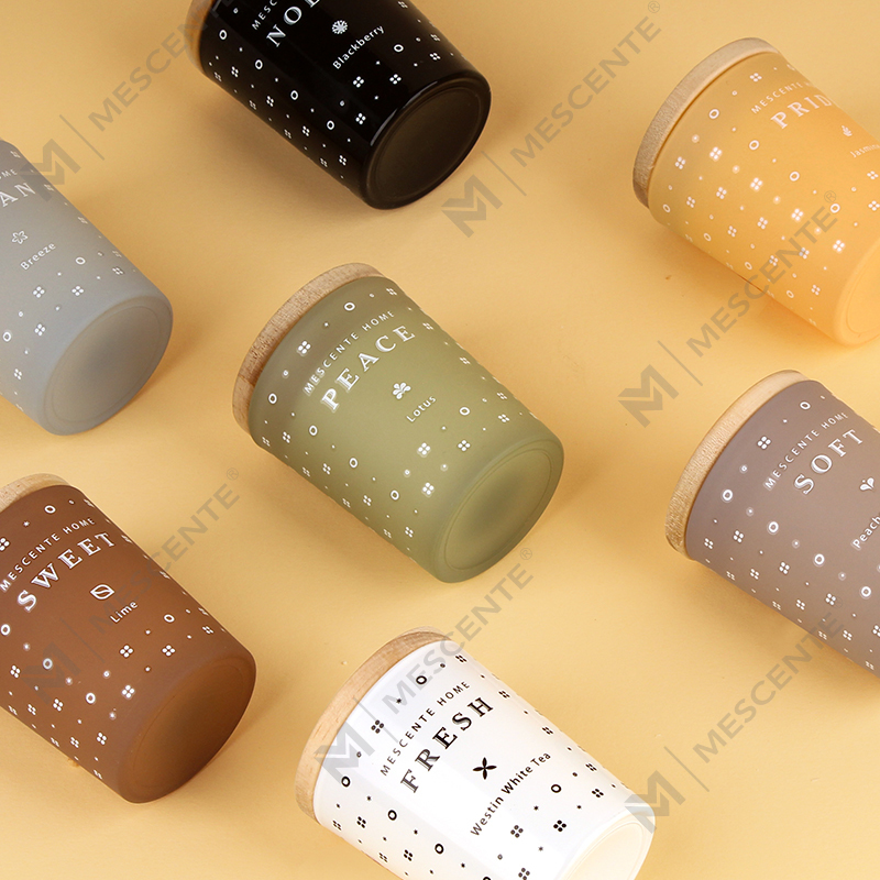 Lot de 3 bougies parfumées d'aromathérapie à la cire de soja pour la maison M23352