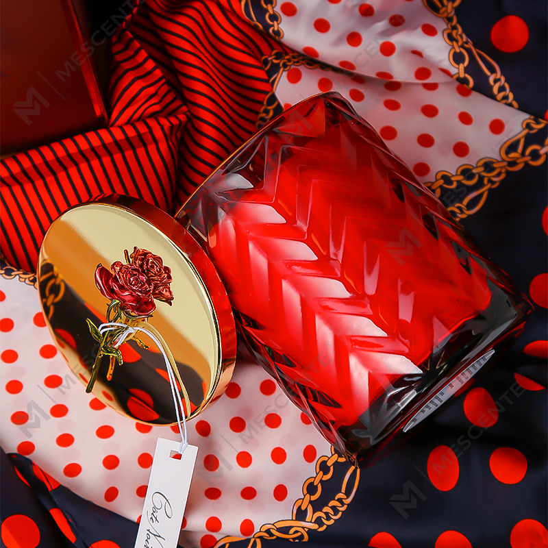 M&Scent Bougies de soja aromathérapie personnalisées avec cristaux, contenance design, marque privée