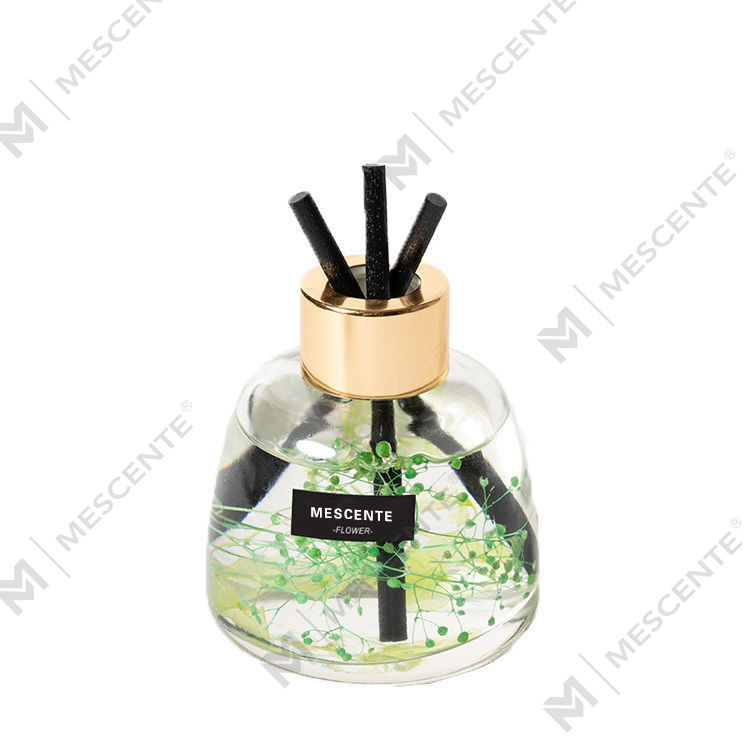 Mini flacon blanc d'huile parfumée florale pour diffuseur à roseaux, coffret cadeau de diffuseur à roseaux à senteur thaïlandaise