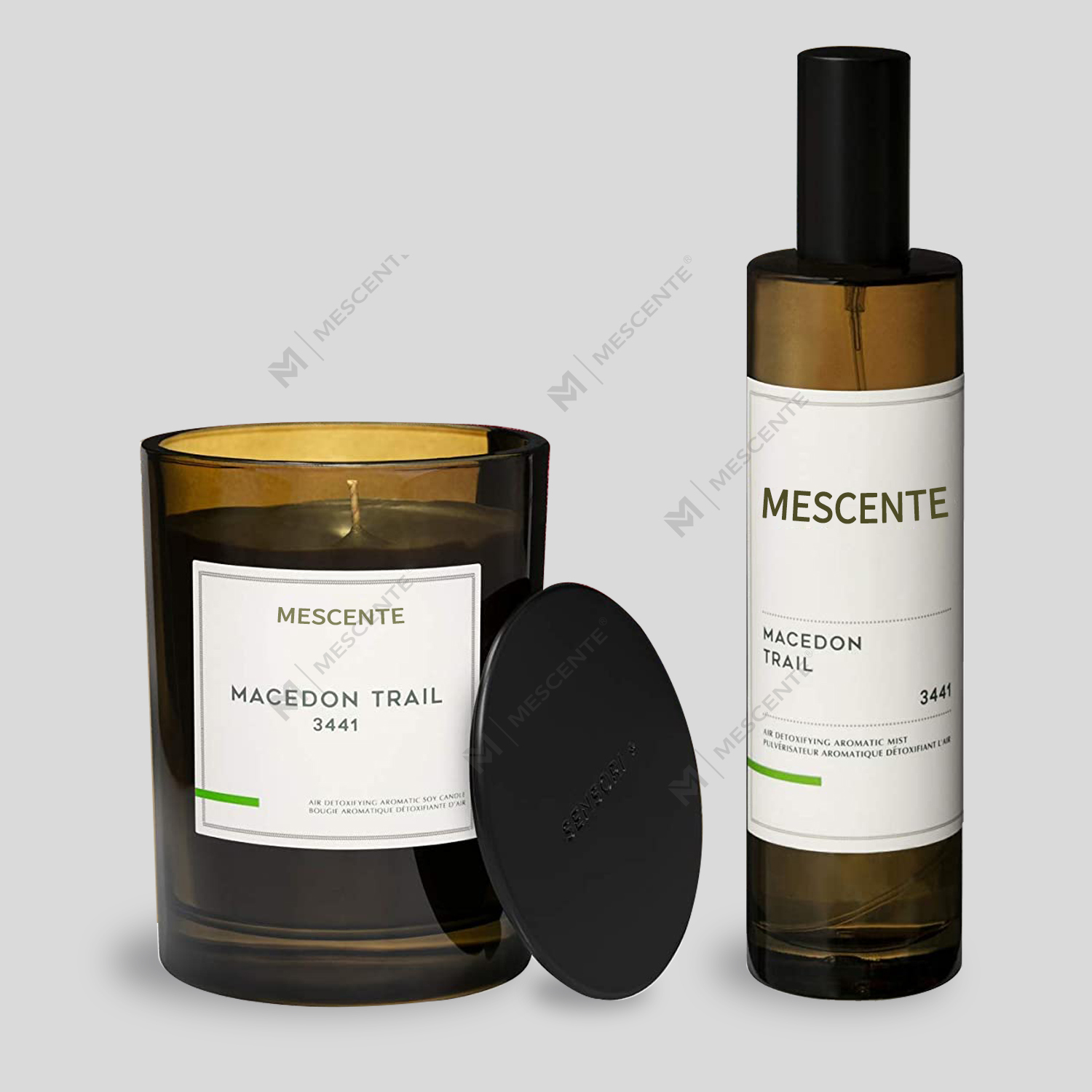 Ensemble de bougies diffuseuses parfumées d'ambiance de luxe de marque privée M&Scent en gros