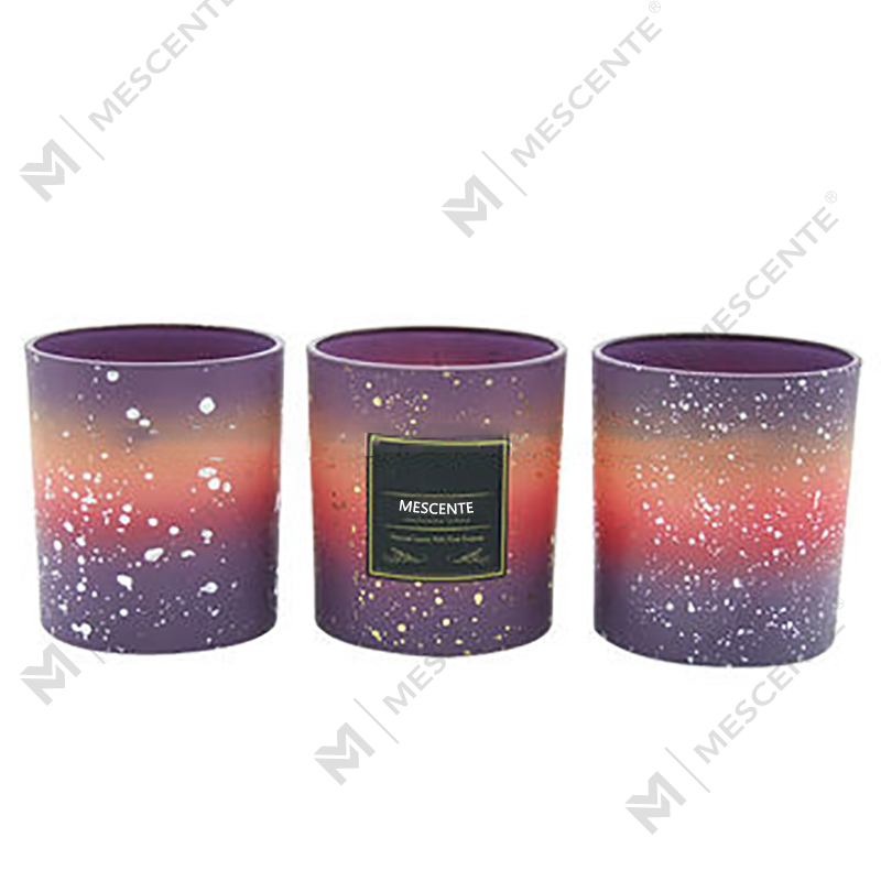 Bocaux à bougies givrés vides personnalisés M&Scent en gros pour la fabrication de bougies avec couvercle