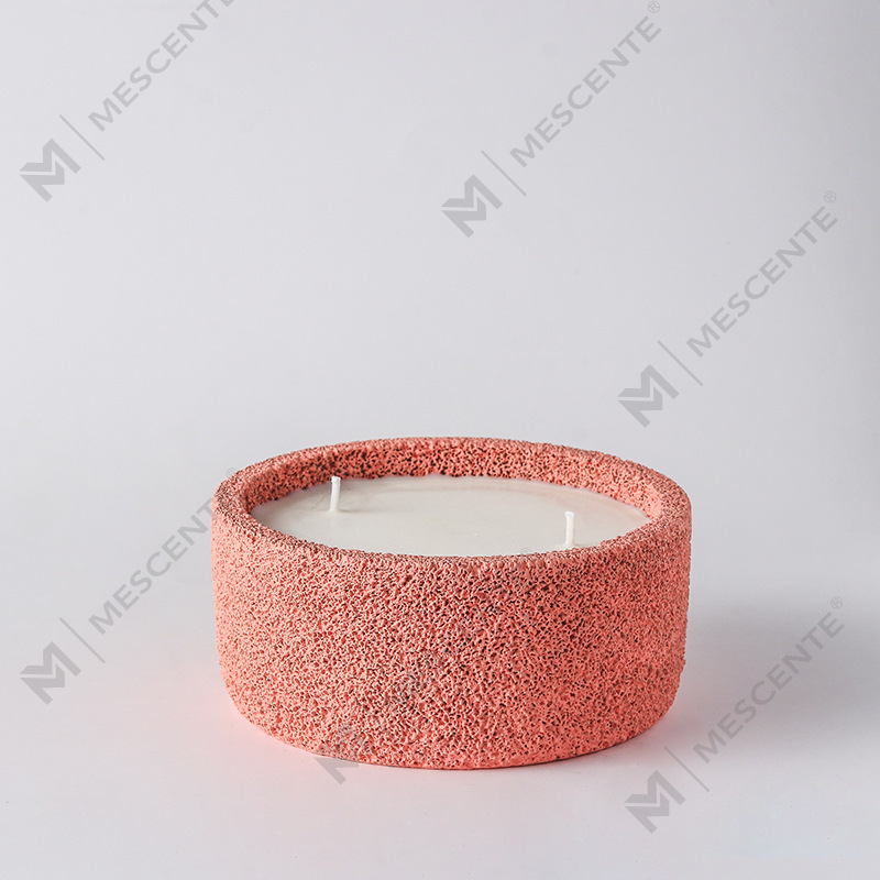 Bougies piliers spirituelles de luxe faites à la main avec logo M&Scent, verre parfumé avec cristaux, bougie à 3 mèches