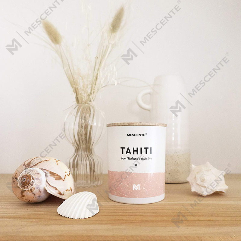 Coffret cadeau de bougies piliers décoratives en cire de soja parfumées aux fleurs et aux fleurs de luxe bon marché de M&Scent en gros