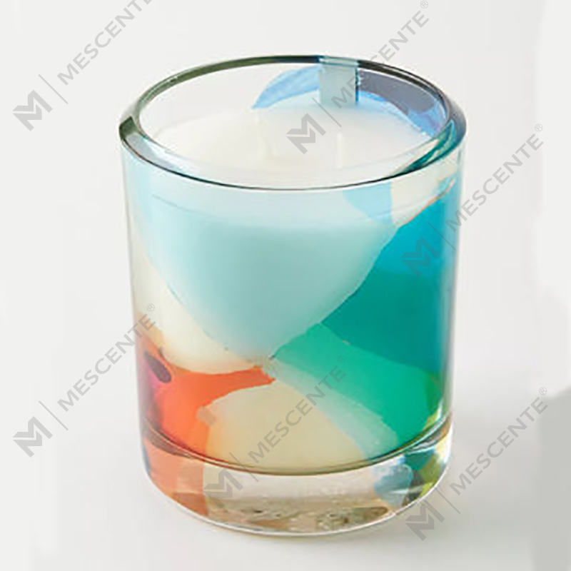 Bougies de cire de soja parfumées au cristal de verre noir de marque privée M&Scent Wholesale Luxury Custom Decoration