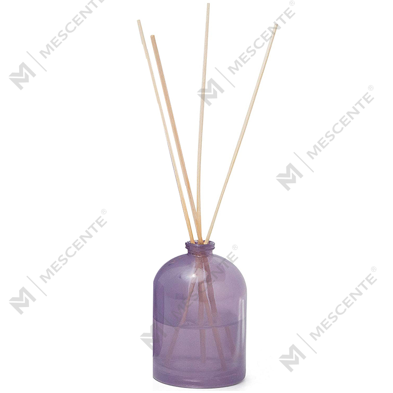 Diffuseur de roseaux liquide de luxe personnalisé M&Scent avec grande bouteille en verre or rose et fleur, marque privée, avec coffret cadeau