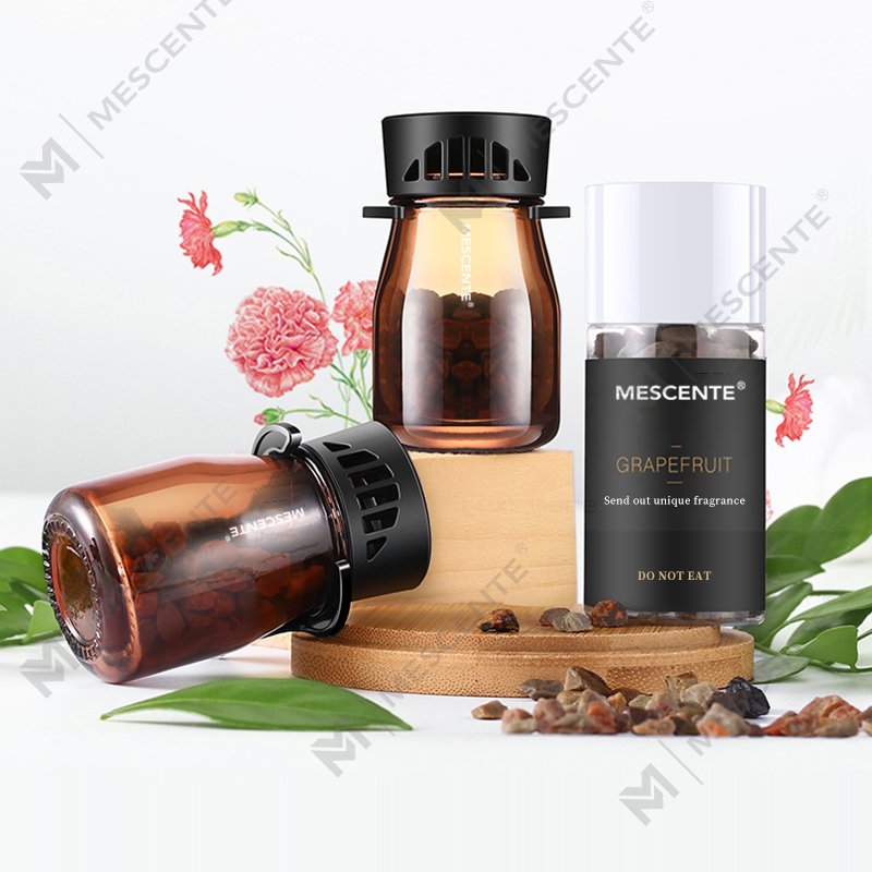 Mini bouteilles de désodorisant pour voiture avec logo biologique personnalisé M&Scent, pompe à air pour voiture