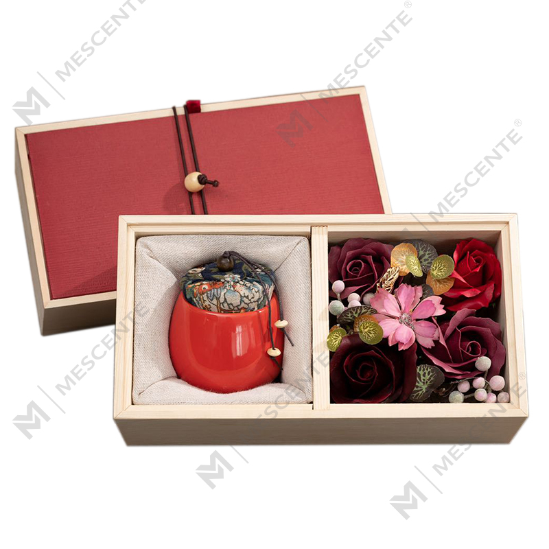 M&Scent Bougies en paraffine aromathérapie pilastres en céramique avec décoration luxe en gros