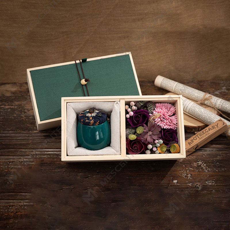 M&Scent Bougies en paraffine aromathérapie pilastres en céramique avec décoration luxe en gros