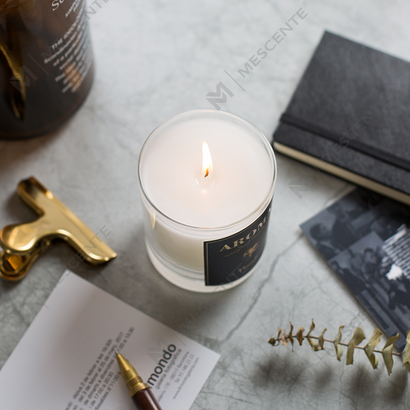 Bougie décorative de luxe personnalisée en cire de soja parfumée de marque privée M&Scent