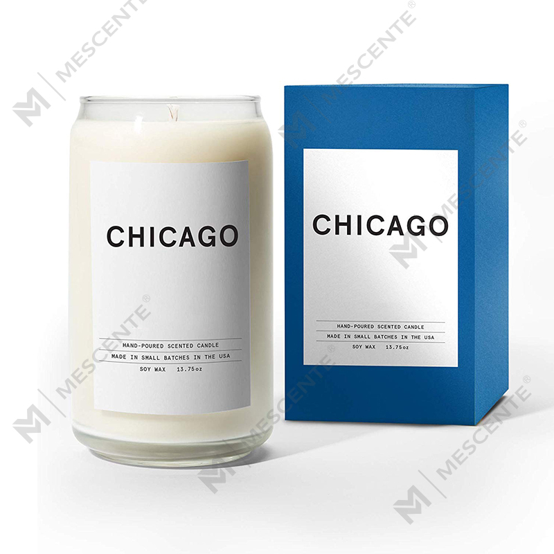 Bougies M&Scent en céramique biologique personnalisée Milky Woodwick, contenant à bougies