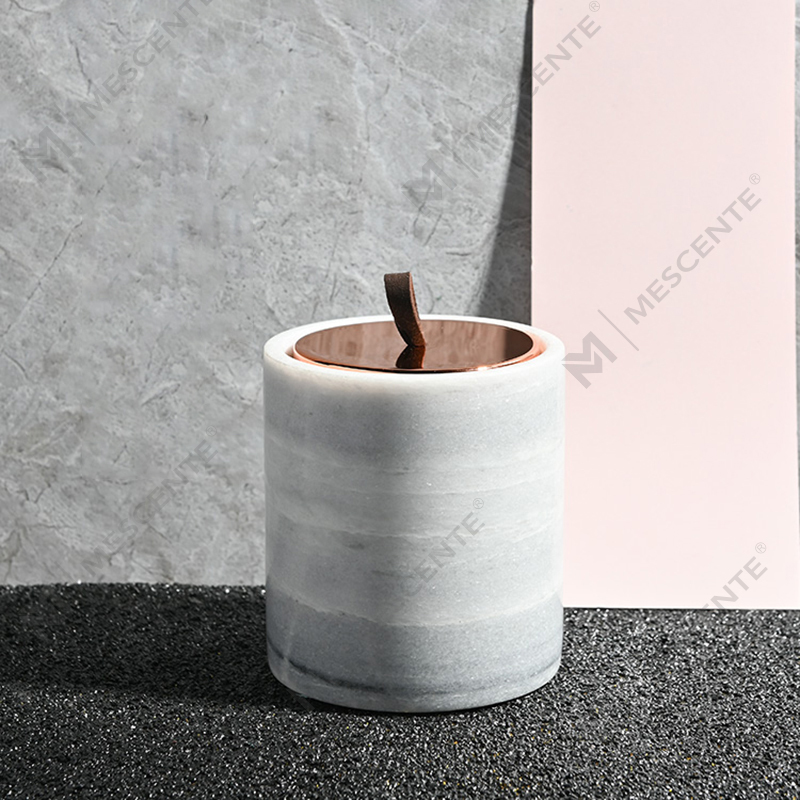 Bougies de cire de soja parfumées au cristal de verre noir de marque privée M&Scent Wholesale Luxury Custom Decoration