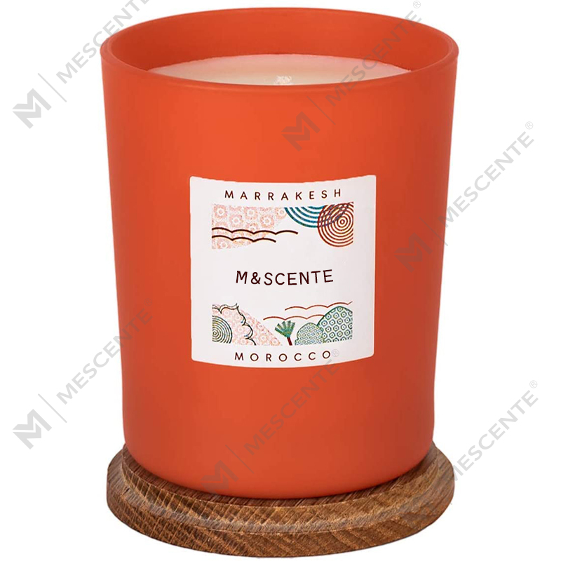 Bougies chics en cire de soja parfumée colorée fabriquées par M&Scent en marque privée personnalisée