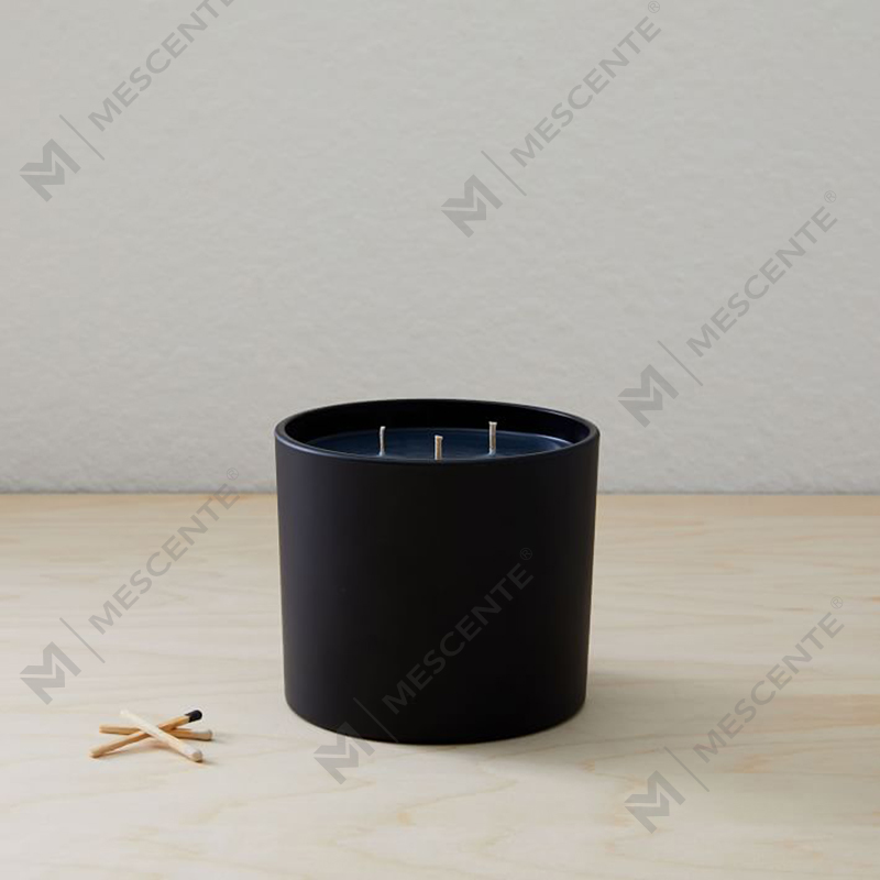 Bougie en cire de soja parfumée en pot en verre très utilisée pour Noël naturel M&SCENT avec boîte pliante