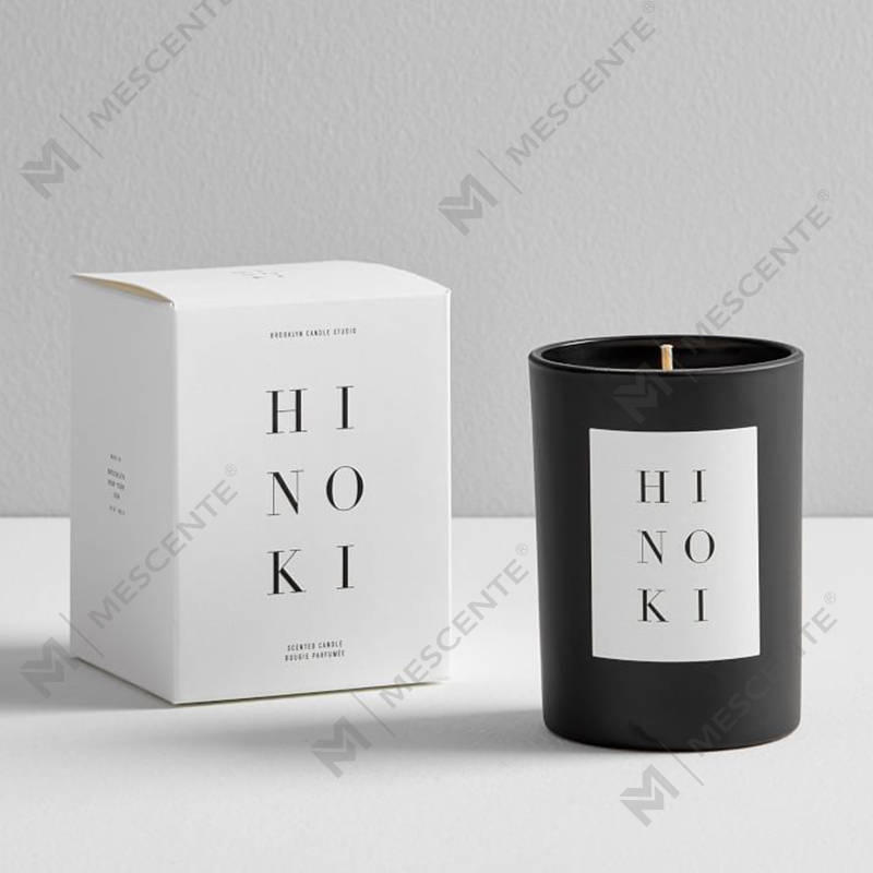 Bougie parfumée à la cire de soja en pot en verre pour décoration intérieure personnalisée