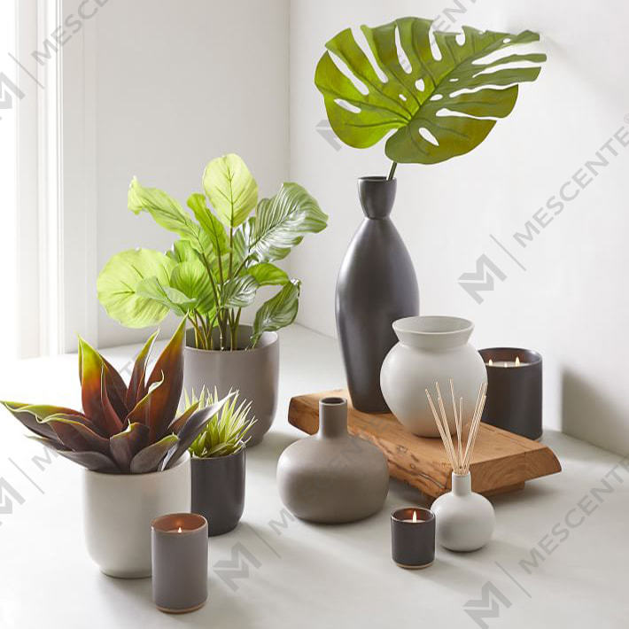  Coffret cadeau de bougies parfumées en céramique de luxe de marque privée personnalisée A29218-Objets de valeur