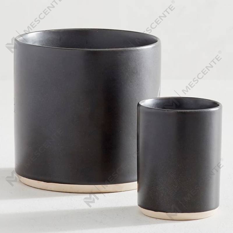 Bocaux de bougies de soja parfumées en céramique vides de luxe en vrac A29224-2-Accessoires de valeur