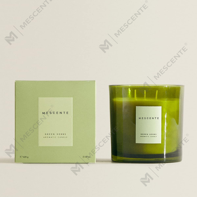 Bougie parfumée M&Scent Party Relax en bois de santal, rechargeable pour homme A29273