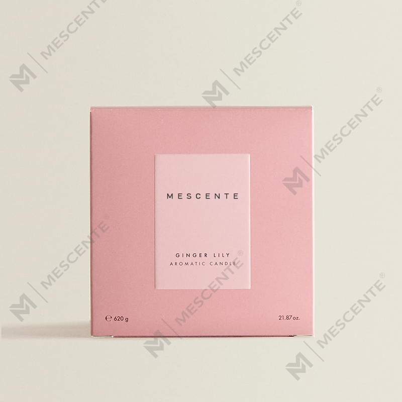 Bougies de soja de luxe personnalisées à 3 mèches M&Scent avec couvercle en bois A29273-1