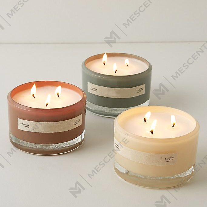 Bougies parfumées au soja de luxe de marque privée M&Scent en gros, pots A29272