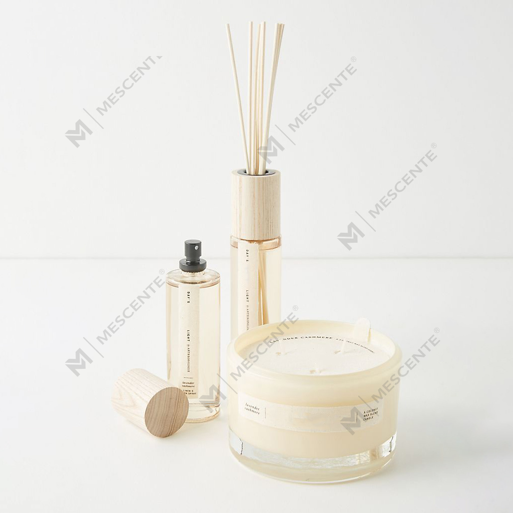 Bougies parfumées au soja de luxe de marque privée M&Scent en gros, pots A29272