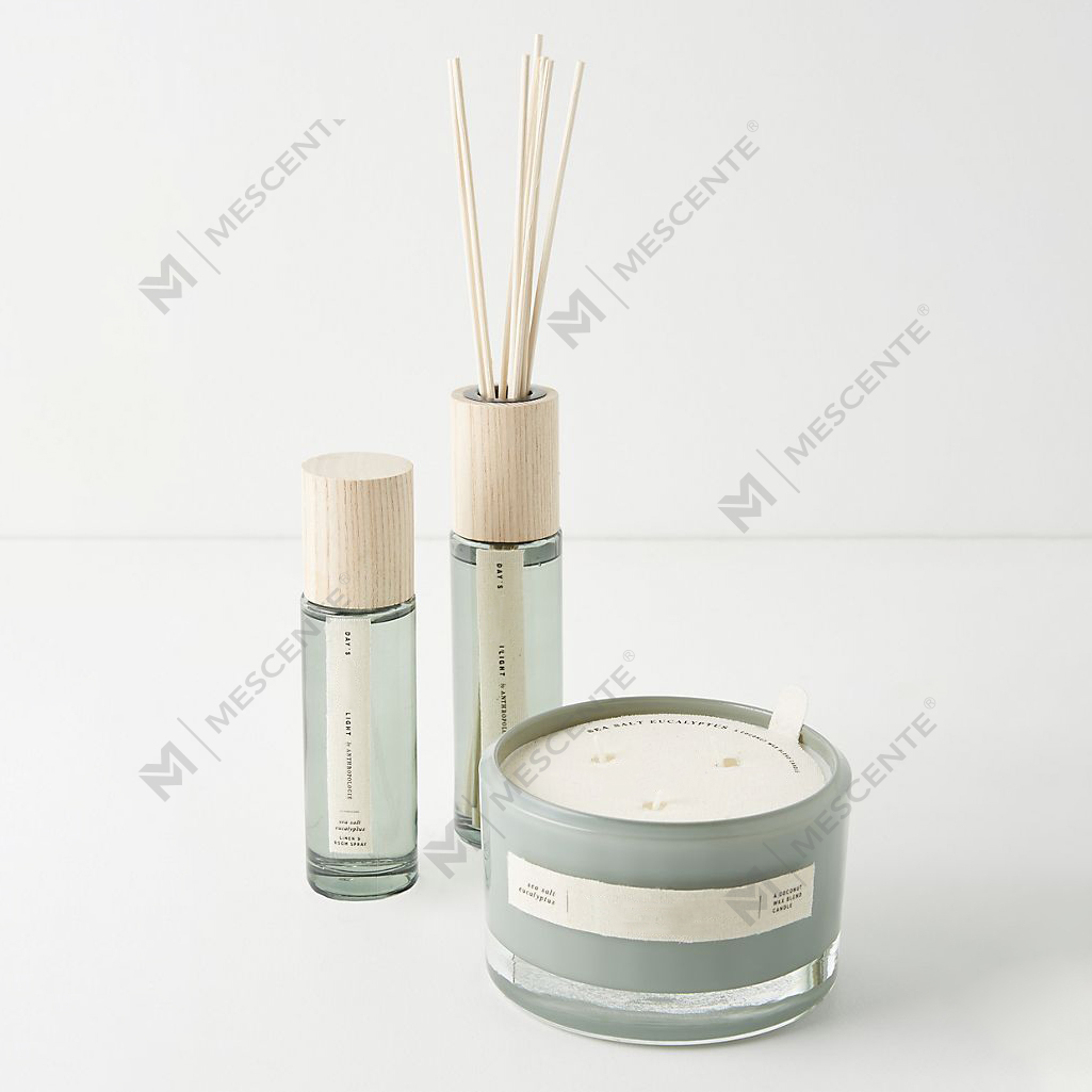 Bougies parfumées au soja de luxe de marque privée M&Scent en gros, pots A29272