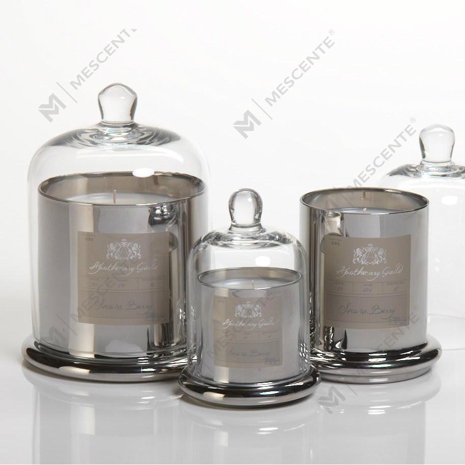 Bougie parfumée décorative romantique de mariage M&Scent avec couvercle en verre et dôme A29275