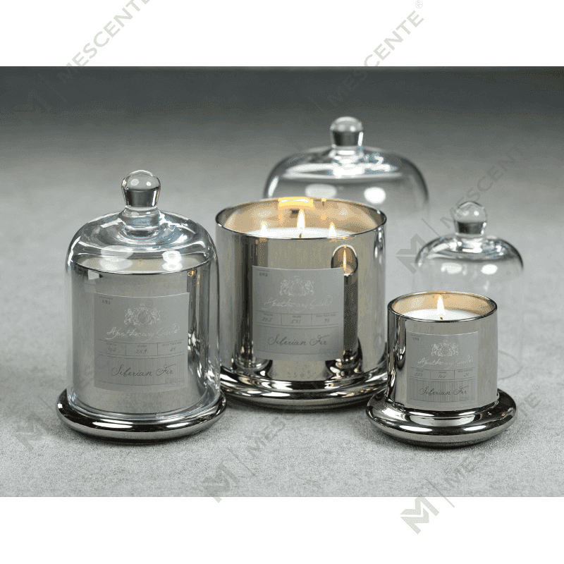 Bougie parfumée décorative romantique de mariage M&Scent avec couvercle en verre et dôme A29275