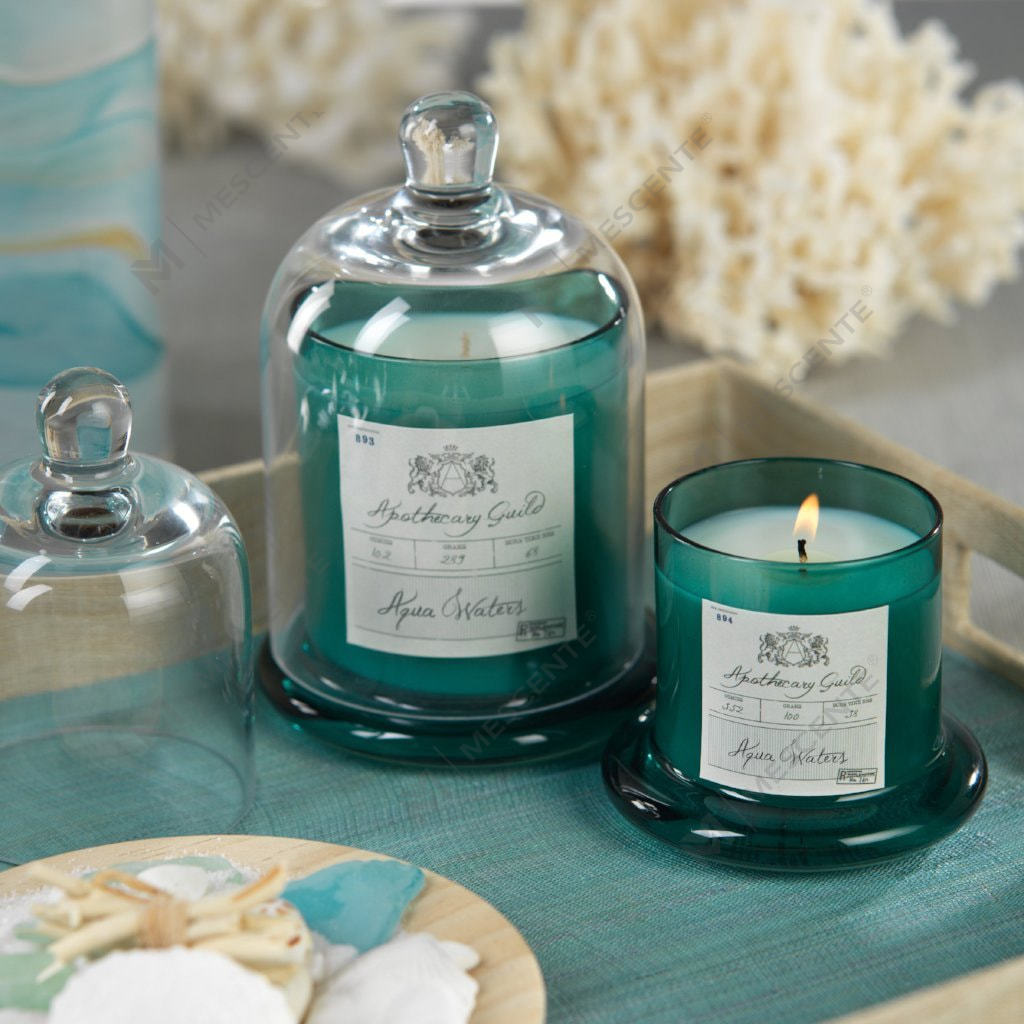 Bougie parfumée décorative romantique de mariage M&Scent avec couvercle en verre et dôme A29275