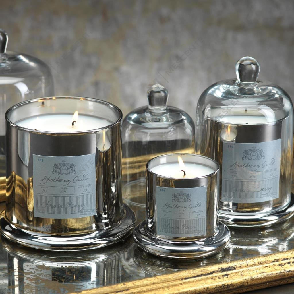 Bougie parfumée décorative romantique de mariage M&Scent avec couvercle en verre et dôme A29275