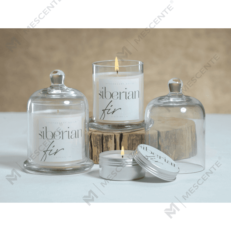 Bougie parfumée décorative romantique de mariage M&Scent avec couvercle en verre et dôme A29275