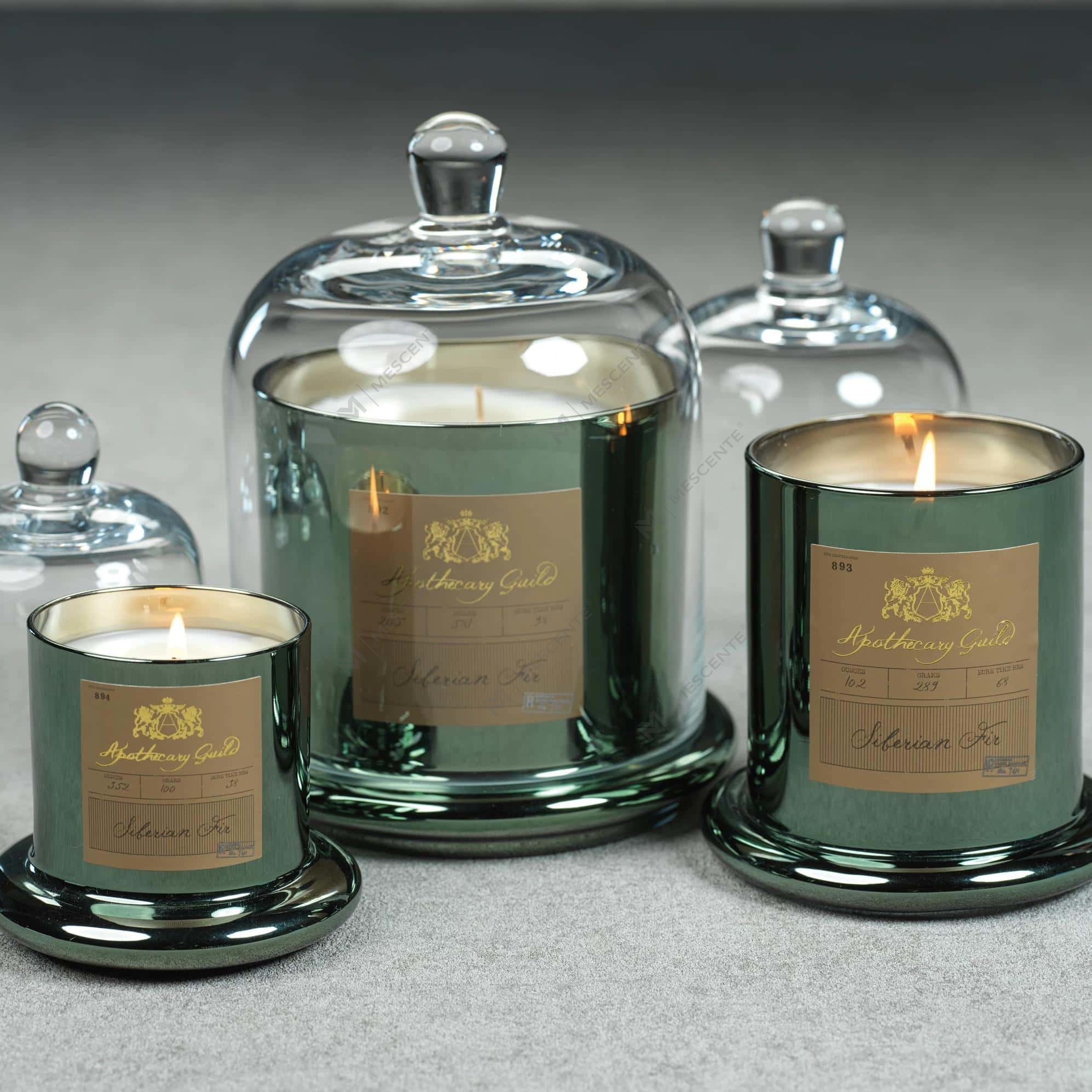 Bougie parfumée décorative romantique de mariage M&Scent avec couvercle en verre et dôme A29275