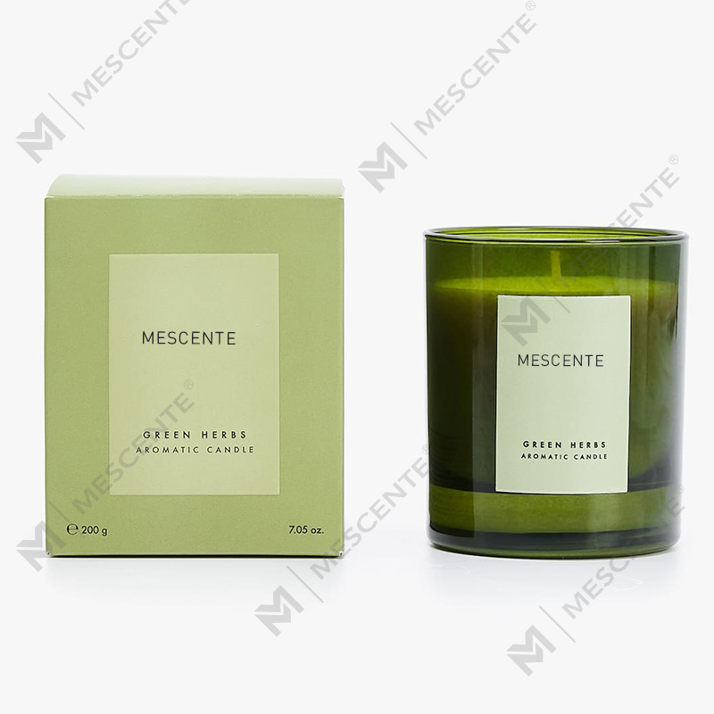 Bougies parfumées au vin en vrac personnalisées bon marché de marque privée Mescente, bougie parfumée au soja dans un bocal avec couvercle